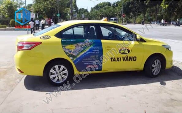 Quảng cáo trên taxi Vàng tại Huế