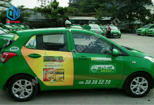 Quảng cáo taxi tại Lào Cai của kẹo Cà Phê Esprezzo