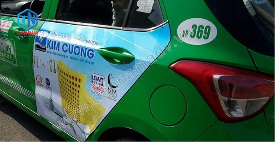 Quảng cáo taxi Mai Linh Phú Thọ - Nệm Kim Cương