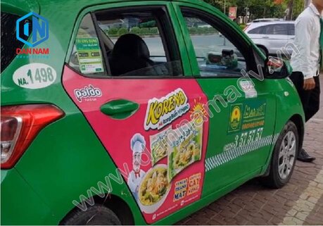 Mì Koreno quảng cáo taxi Mai Linh tại Phú Yên