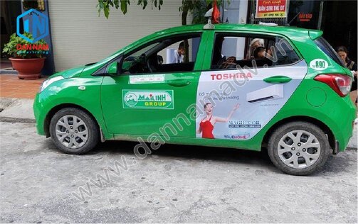 Quảng cáo taxi Quảng Ninh - Máy điều hòa Toshiba